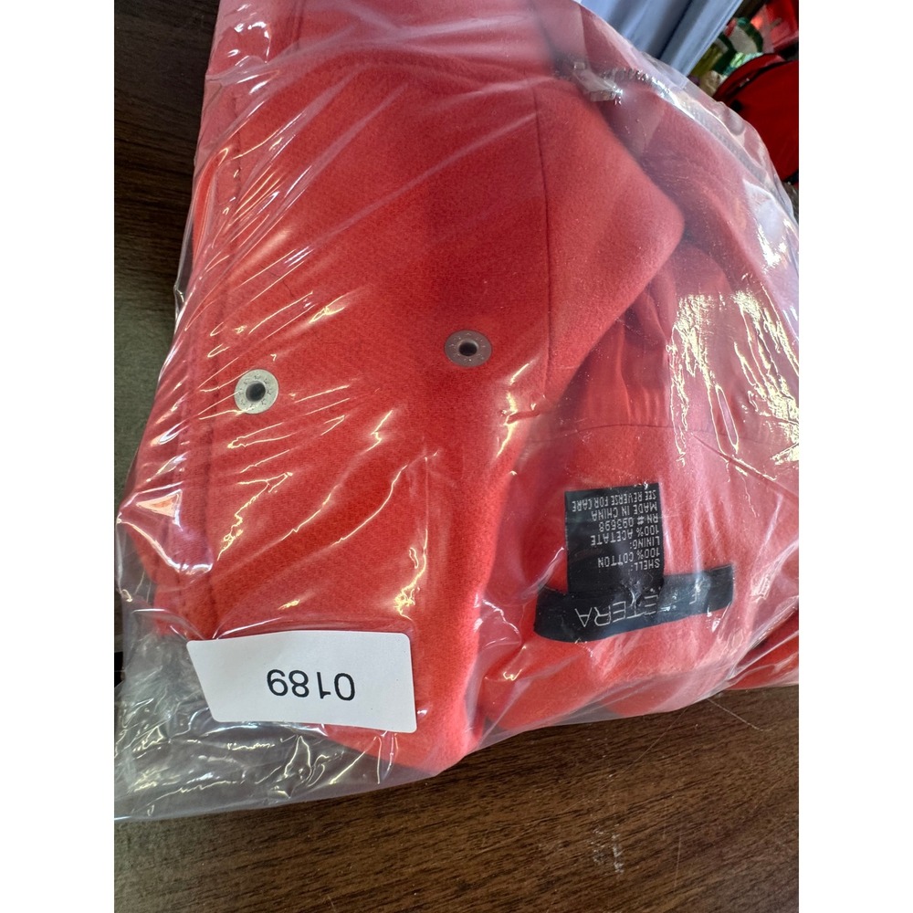 Etcetera Jacket Coral Moto Asymmetrical Zip Cotton Twill Biker Coat 6 - Picture 14 of 14